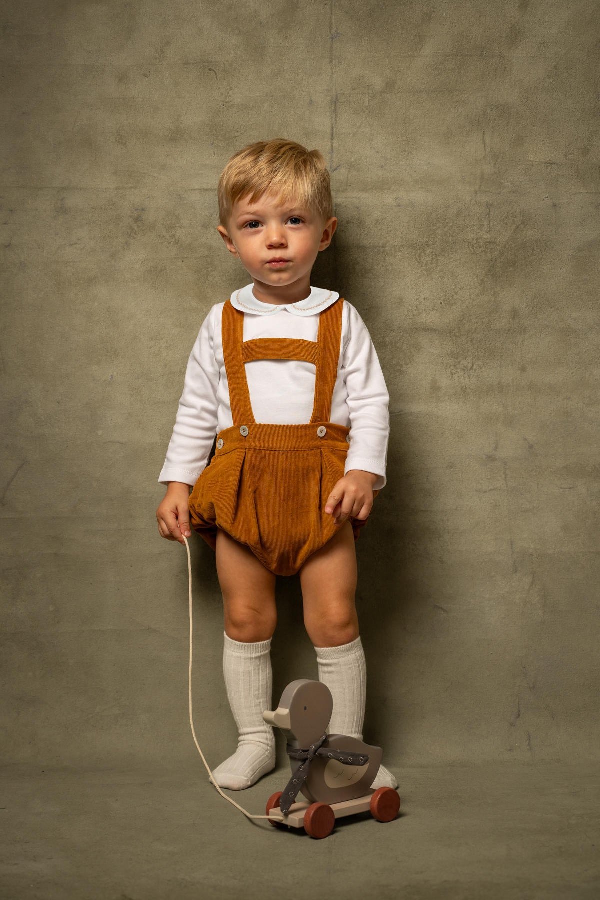 Leonardo Corduroy Romper