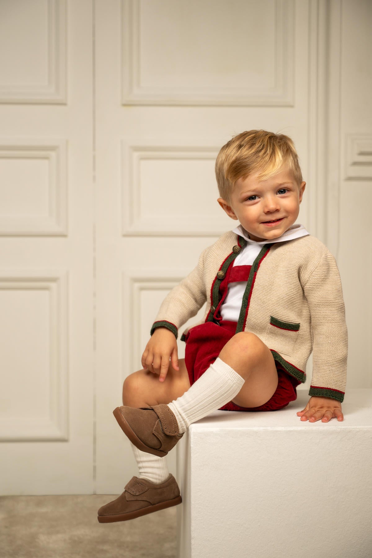 Leonardo Corduroy Romper