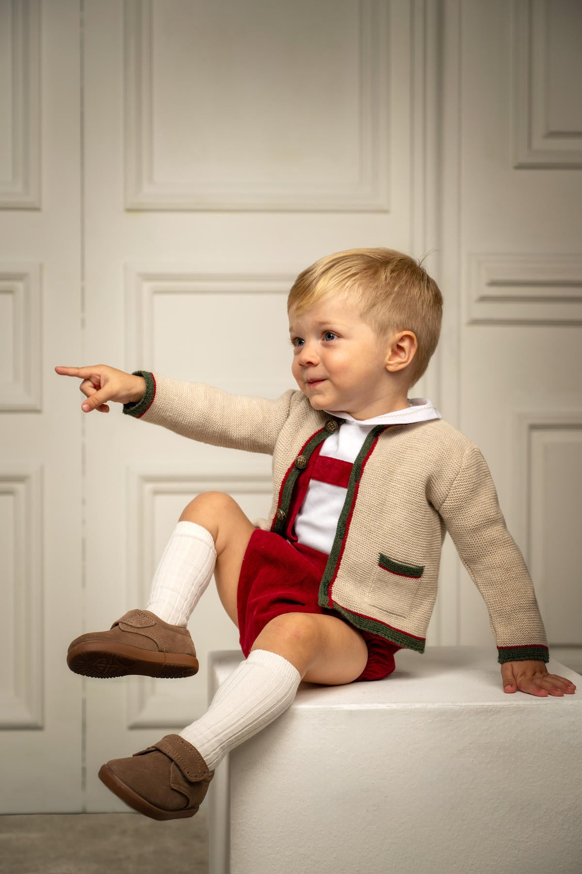 Leonardo Corduroy Romper