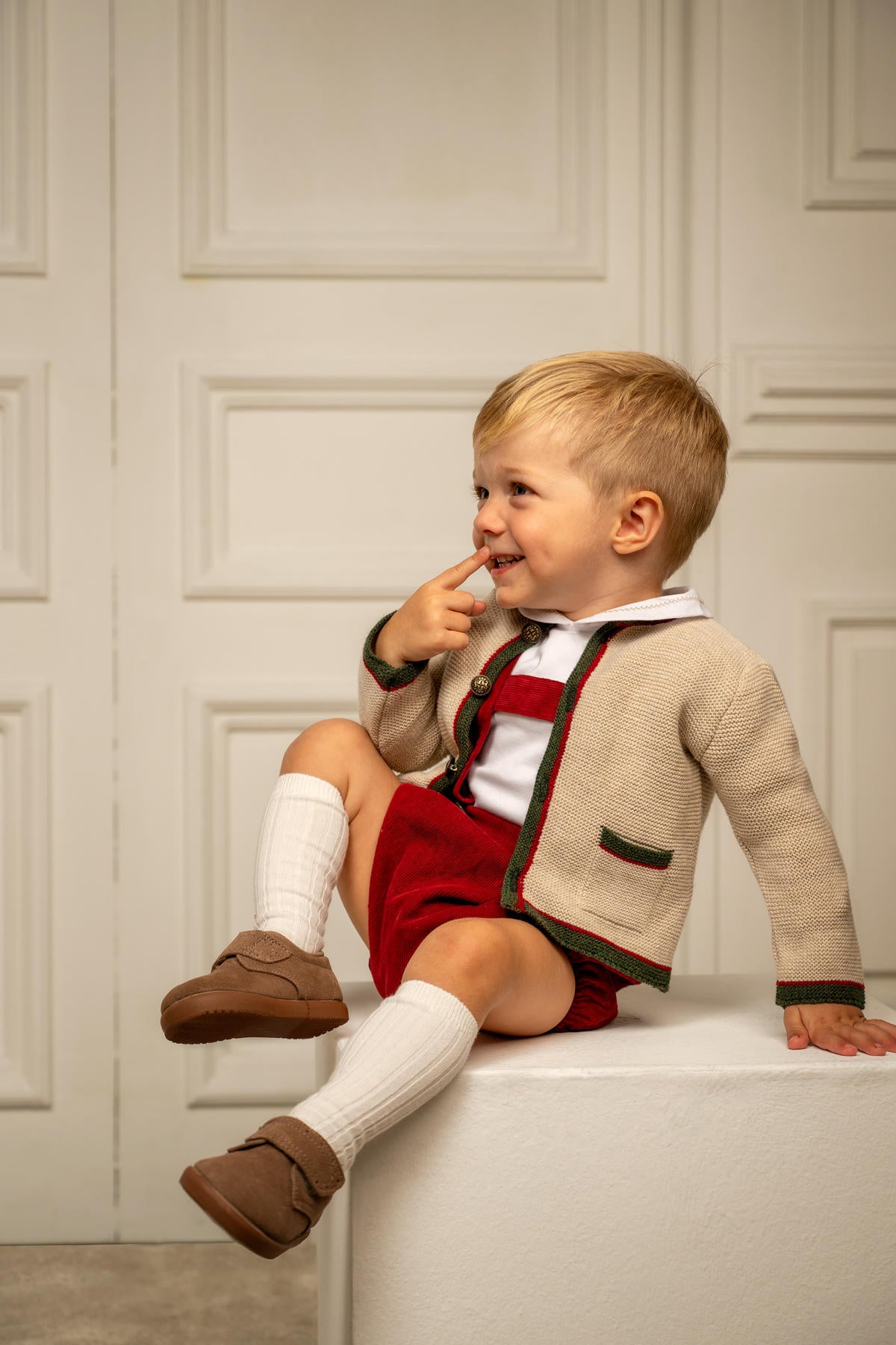 Leonardo Corduroy Romper