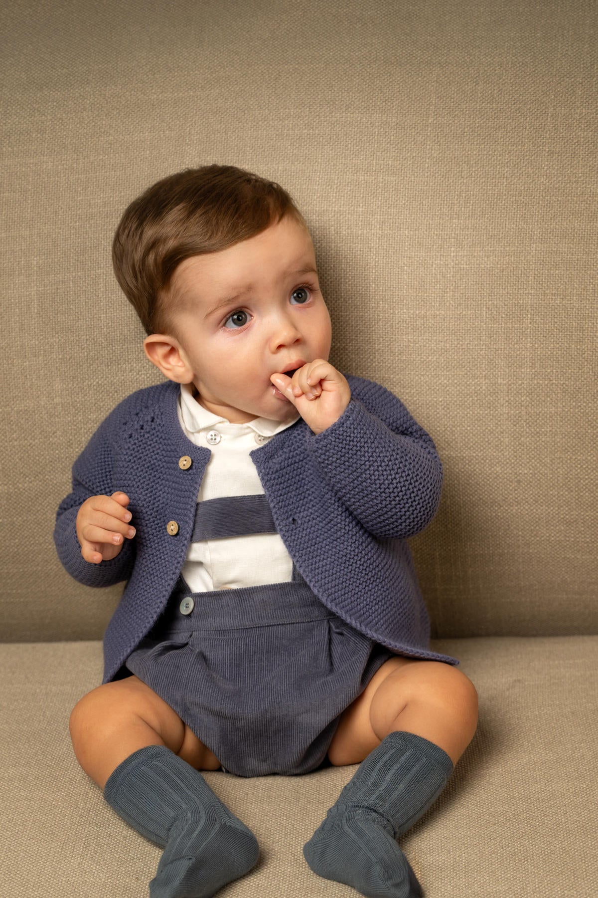 Leonardo Corduroy Romper