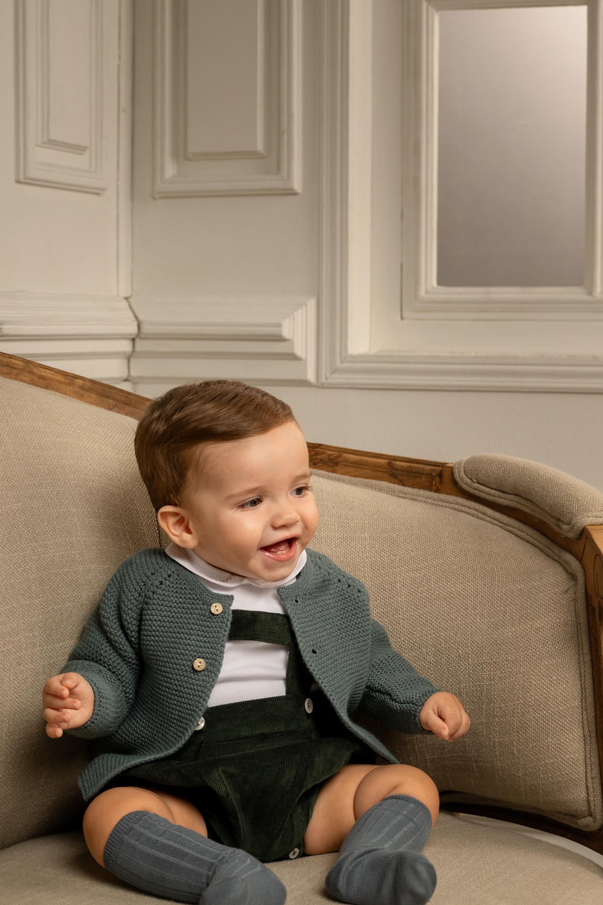 Leonardo Corduroy Romper